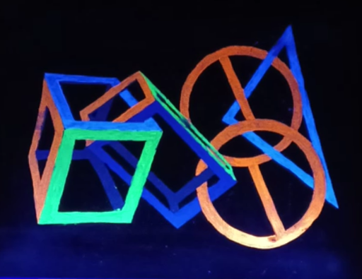 Item 1 with black lighting.